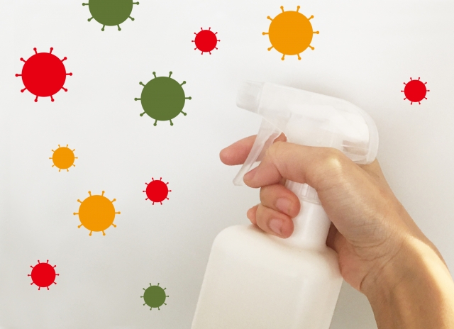 「除菌時代 暮らしに除菌を」