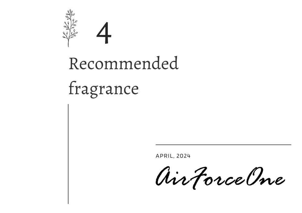 4月のおすすめ香料 – air force one –
